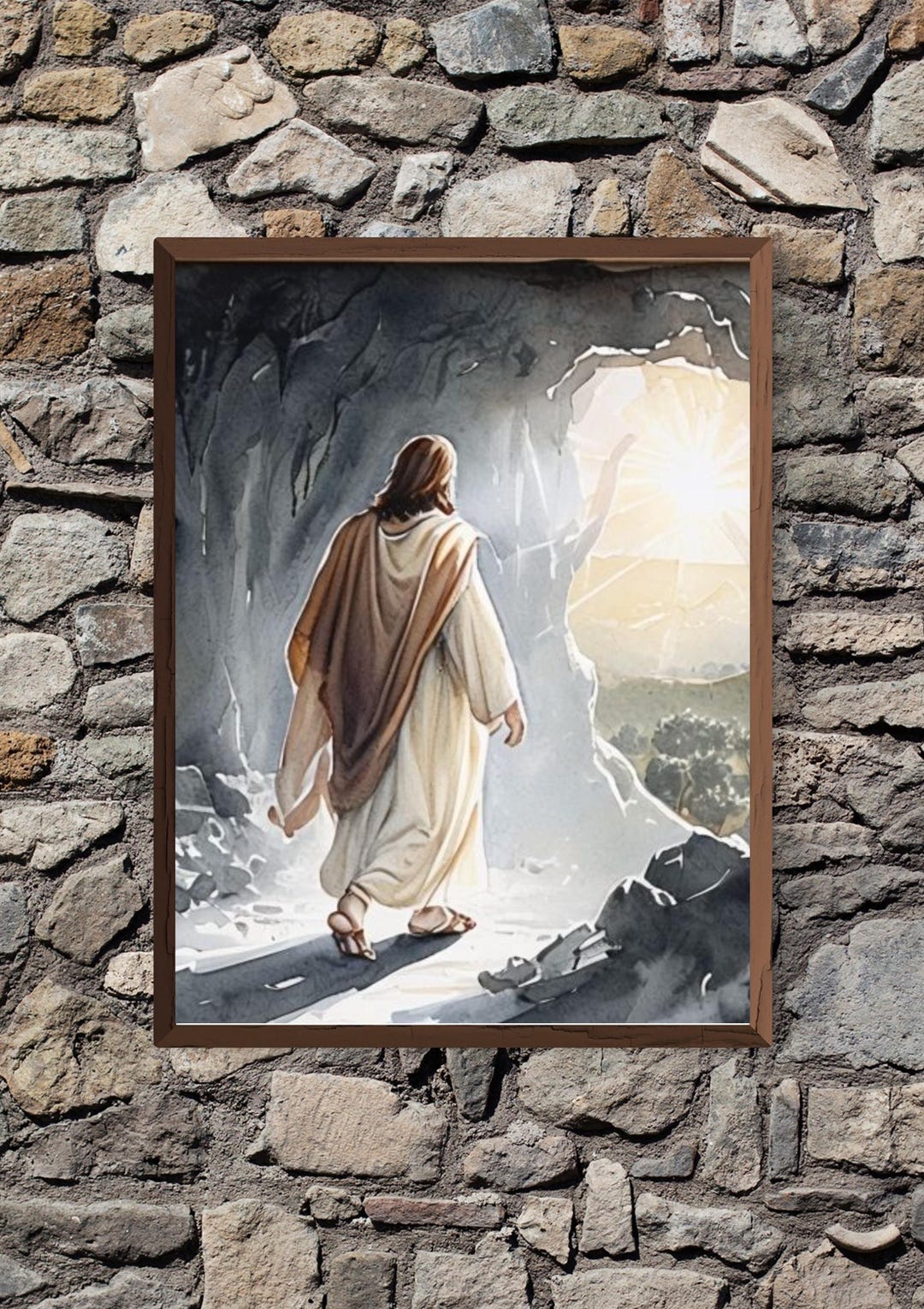 Jesus Walking Toward Light Printable Wall Art | Easter Decor ...