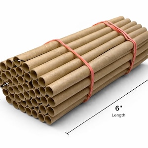 55 tubos de repuesto para abejas albañiles – Tubos de anidación de 5/16” x 6”