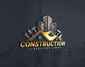 Professional Construction Logo Design: Contractor, Real Estate, Renovation Branding
