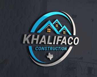Professional Construction Logo, General Contractor Logo, Home Builder Logo, Real Estate Logo, House Logo, home renovation logo Handyman logo