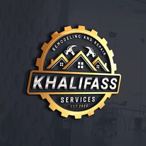 Construction Company Logo: Remodeling & Repair Services