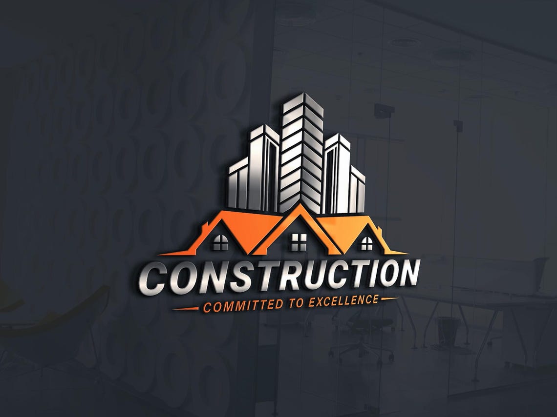 Modern Contractor Logo Design: Custom Builder, Roofing, Flooring ...