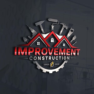 Professional Home improvement logo, Renovation & Remodeling Logo, House Repair Logo, Flooring Logo, Roofing Logo, Property logo Builder logo