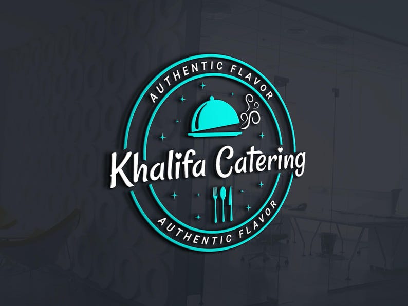 logo-create your catering brand identity with an... Custom Restaurant Logo Design, Catering Brand Identity - Etsy