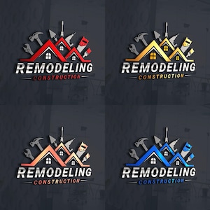Handyman services Logo, Service & Repair Logo, Repair Remodel, technicians, painting, contractor Fence Home renovation builder Tools 3D Logo
