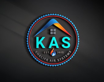 Modernes HVAC Logo-Design, individuelle Home Services Markenidentität