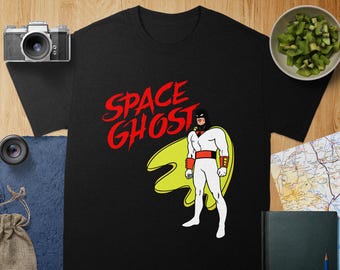 90s space ghost スペースゴースト アニメ tシャツ VTG 1998 SPACE GHOST COAST TO COAST PROMO BOX LOGO T Shirt Cartoon