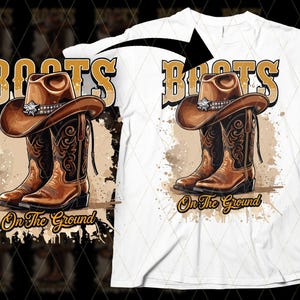Stiefel auf dem Boden PNG SVG Line Dance Südsee Soul Blues RnB Workout Cowboy-Stiefel Pink Cowgirl-Stiefel PNG Sublimation Halbton 300 DPI