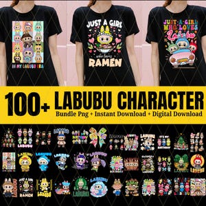 100+ Labubu Designs Bundle, Laser Cut La bubu SVG, Vector Digital File for Cricut, Instant Download Labubu Character Bundle