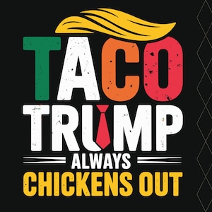 TACO - Trump siempre se acobarda Png - Gracioso Protesta Png Svg Anti-Trump Anti-MAGA Anti-Republicano Anti-GOP Antifascista Aranceles Demócrata