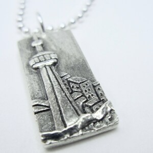 Oh Canada Jewelry / Silver pendant / CN Tower Jewelry / Landscape jewelry / Handmade in Canada image 5