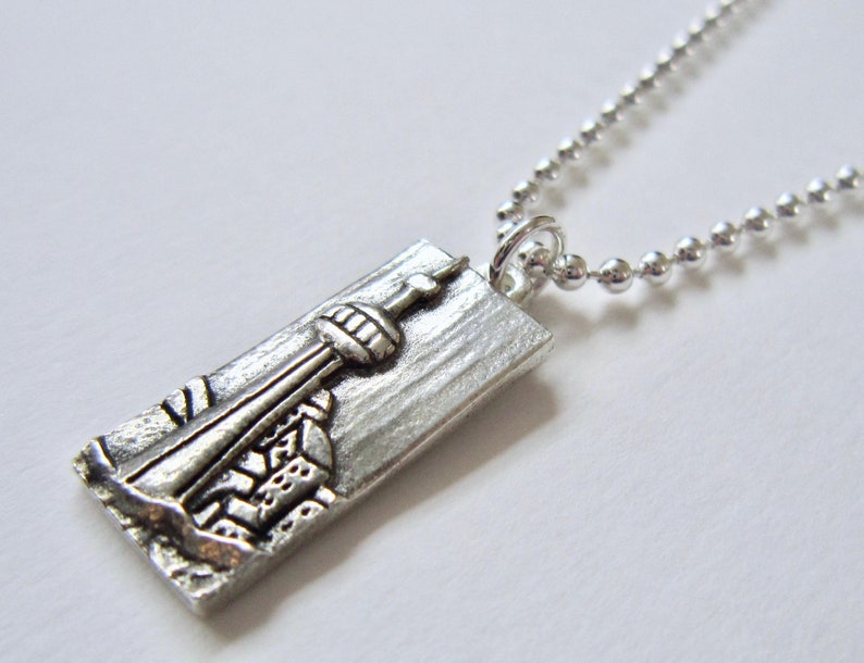 Oh Canada Jewelry / Silver pendant / CN Tower Jewelry / Landscape jewelry / Handmade in Canada image 1