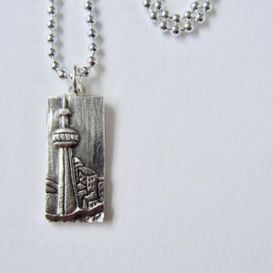 Oh Canada Jewelry / Silver pendant / CN Tower Jewelry / Landscape jewelry / Handmade in Canada image 3