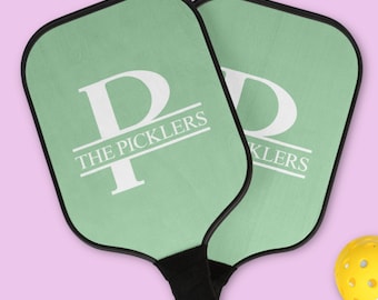 Personalized Pickleball Paddle: Custom Team Name, Single or Paddle Set