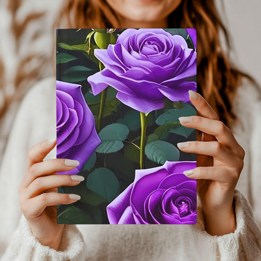 Cottage Core Aesthetic Roses Hard Cover Journal, Lined Journal, 3D ...