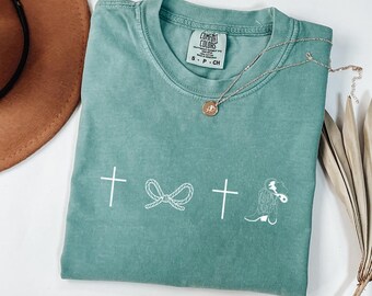 Christian Western Minimalist Shirt, Minimalist Faith Based Gift, Faith Based Shirt, Women Christian Tee, Cowgirl Shirt, Western Style