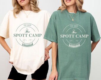 Chemise EVJF pour camp personnalisée, EVJF sur le thème du camp, Chemises EVJF Club Bach, Cadeaux Bach de camping, Chemise de camping personnalisée