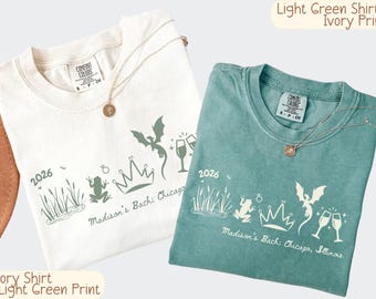 T-shirt « Dernière virée dans les marais » pour enterrement de vie de jeune fille, thème personnalisé, couleurs confortables, cadeau amusant pour demoiselles d'honneur, t-shirt pour enterrement de vie de jeune fille