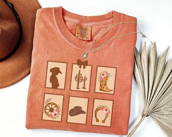 Womens Western Cowgirl Shirt, Western Style, Cowgirl T-Shirt, Cowgirl Aesthetic, CowGirl Tee, Cowboy Lover, Country Girl Gift