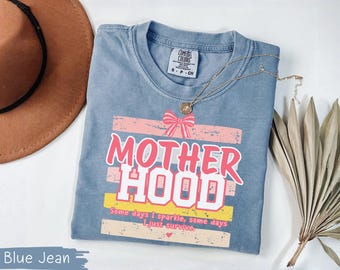 Retro Motherhood Shirt, Comfort Colors Mom Tee, Motherhood T-Shirt, Trendy Mama, Mom Life Gift, Cute Mother's Day, Cool Mom Club Baby Shower