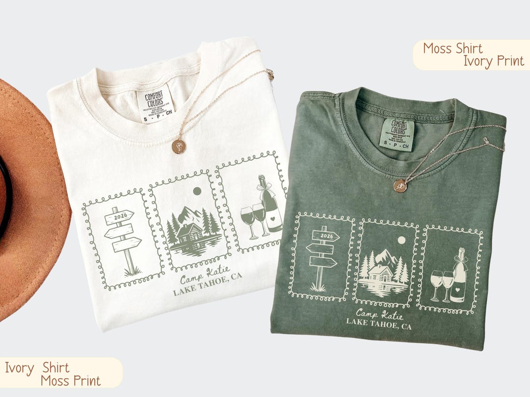 Custom Camp Bachelorette Shirt, Lake Bach Trip Tee, Mountain Bride Camping Shirts, Persona