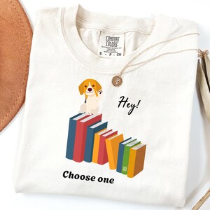Easily Distracted By Dogs And Books Shirt, Book Lover Gift, Dog Lover Shirt, Dog Lover Gift, Reader T-Shirt, Dogs and Books, Librarian Gift