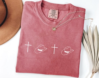 Christian Western Minimalist Shirt, Minimalist Faith Based Gift, Faith Based Shirt, Women Christian Tee, Cowgirl  Religious Shirt