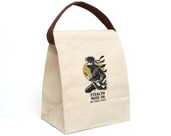 Ninja Canvas Lunch Bag: Stealth Mode, Eco-Friendly Snack Tote