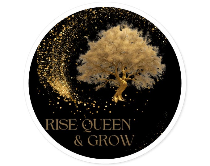 Round Stickers, Indoor\Outdoor: Rise Queen and Grow