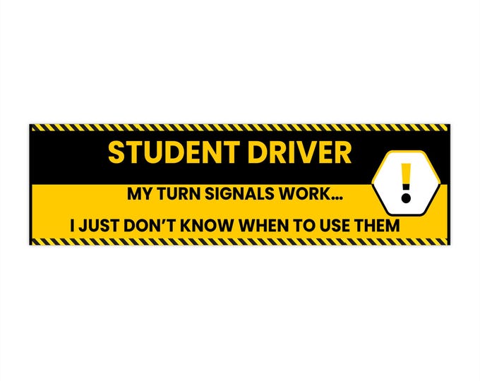 Funny Bumper Stickers - Humorous Car Decals, Hilarious Auto Accessories, Sarcastic Vinyl Stickers, Joke Laptop Decals, Amusing Window Clings