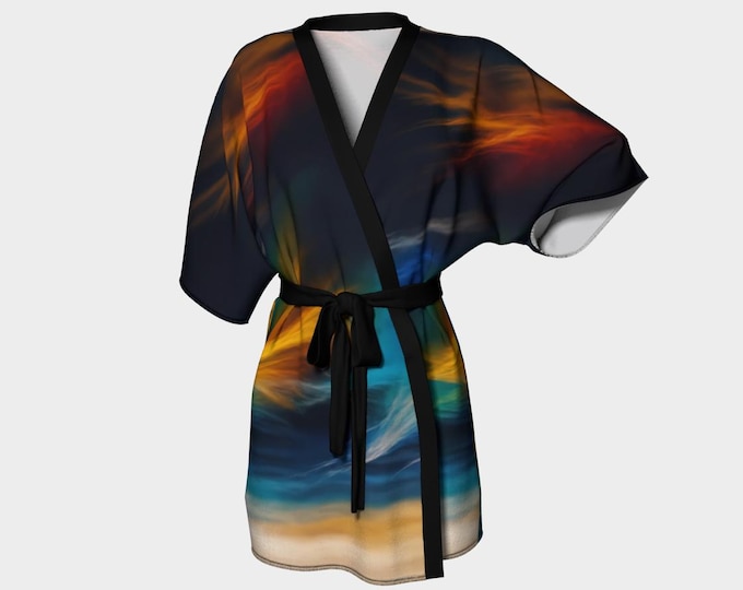 Kimono Robe Silk Twill Spark