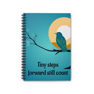 Bird Design Spiral Notebook: Inspirational Journal for Writers