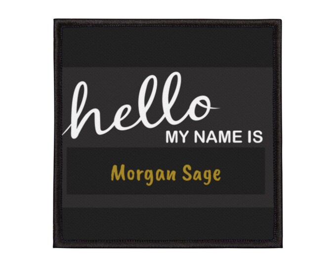Personalized Iron-On Name Patch, Customizable Embroidered Badge for Jackets, Bags, Kids' Backpacks, DIY Apparel, Gifts