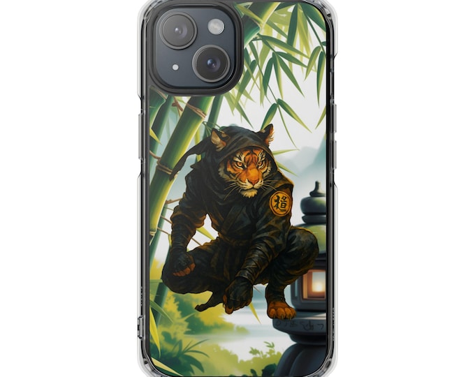 Ninja Tiger iPhone Case: Clear Magnetic Impact Protection
