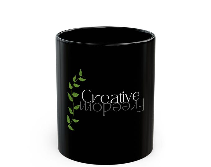 11oz Black Mug Creative Freedom