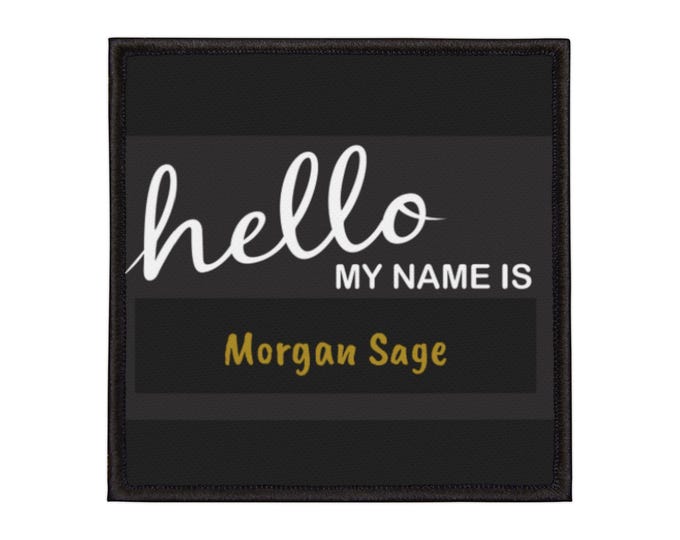 Personalized Iron-On Name Patch: Embroidered DIY Apparel Badge