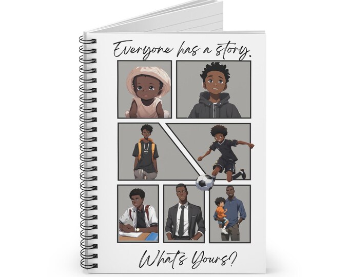 Storyteller's Spiral Notebook - Ruled Line, Journal, Diary, Writing, Poetry, School Notes, Shopping Lists, Dark Grey Cover