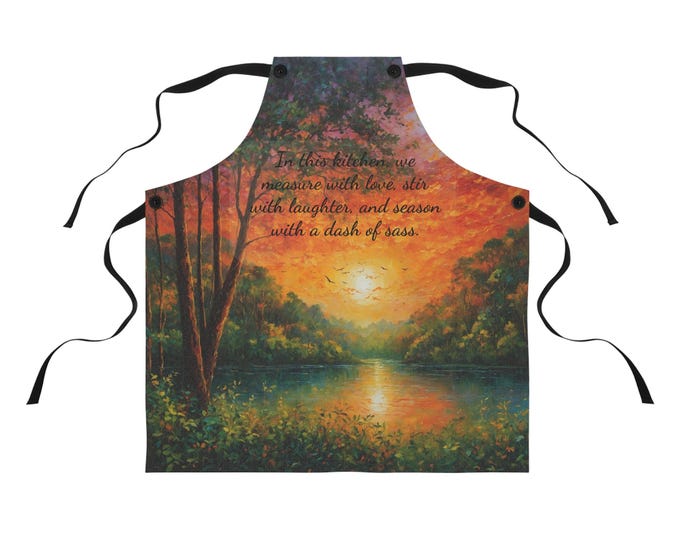 Personalized Into Summer Apron - Cooking Accessory for Outdoor BBQs, Lightweight and Stylish - Custom Text Design, Name or wording of choice