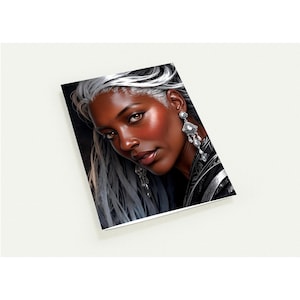 Lot de 10 cartes de voeux personnalisées - La beauté à tous les âges, un design féminin - Fait main et respectueux de l'environnement