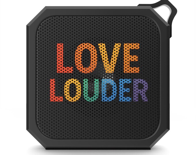 Outdoor Bluetooth Speaker, Water Resistant, Portable Wireless Speaker, Camping Speaker, Love Louder Speaker, Music Speaker for Summer Fun