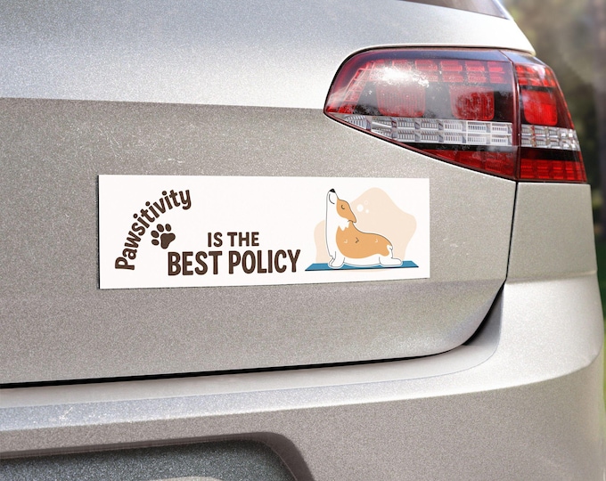 Pawsitivity Car Magnet 3 Sizes- Cute Dog Decor for Pet Lovers, Dog Mom Gift, Animal Lover Accessories, Fun Car Decor, Vehicle Stickers