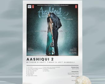 Aashiqui Bollywood Movie Poster Romantic Hindi Film Wall Art