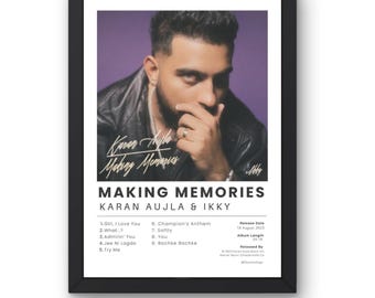 Karan Aujla 'making Memories' Album Poster: Punjabi Hip-hop Wall