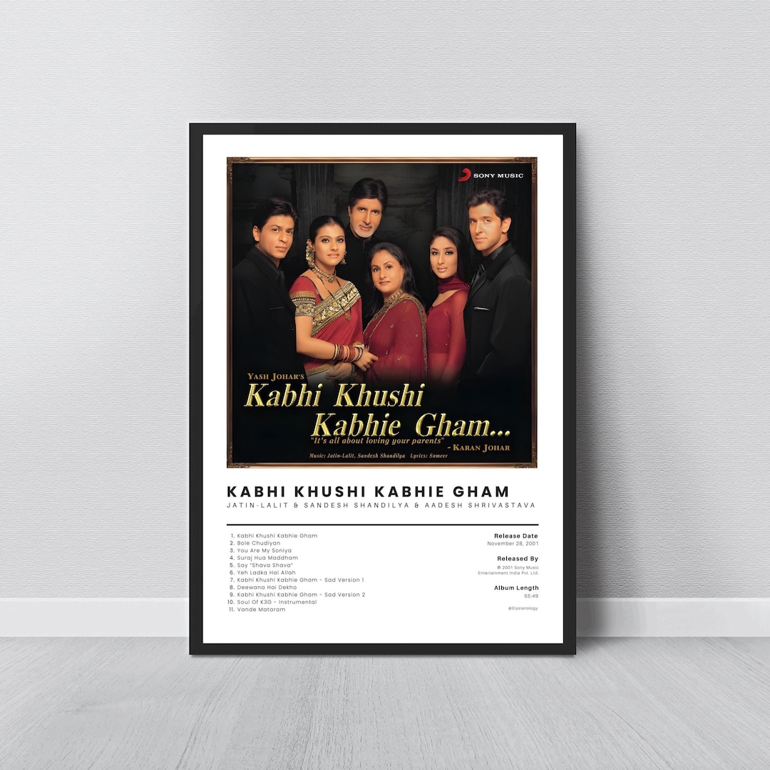 kabhi-khushi-kabhie-gham-movie-album-poster-bollywood-art-srk