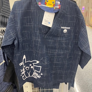 Pokemon Pikachu pajamas (jinbei) Cute and cool Japanese made M size