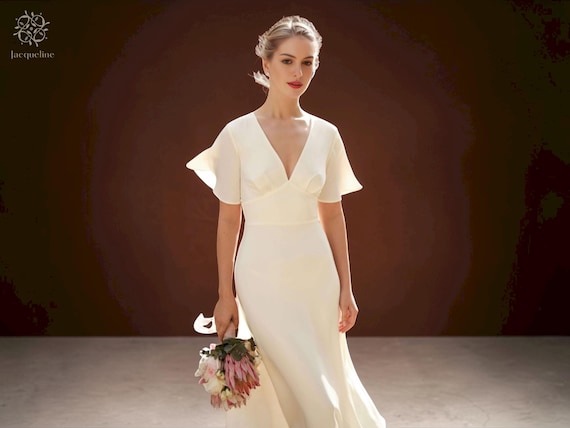 empire waist dress v neck Minimalist V-Neck Wedding sherri hill inc including plus sizes US Color:Pressed Petals Black Mini Dress with Chiffon dress