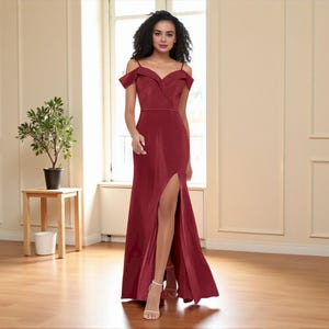 merlot colored fitted dress with spaghetti straps Shop Backless Burgundy Spaghetti Straps Trumpet Mermaid Sweep Train Satin  Prom Dress Under 128