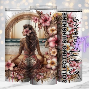 Sublimationsdesign, Tattoo Girl, freche Zitate, 20 Unzen Tumbler Design, Digital, Sublimationsdrucke, Rhiannon Thatcher, Good Vibes & Tan Lines