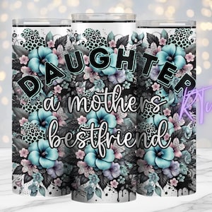Tochter Becher, Sublimationsdesign, Tattoo-Girl, freche Zitate, 20 Unzen Becher Design, Digital, Sublimationsdrucke, Rhiannon Thatcher,