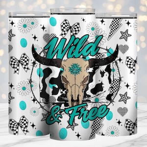 Western, ontwerp beker 20 oz, digitaal, Tattoo Girl, sublimatie, png, bestverkopende, druipende bloemen, western png, Rhiannon Thatcher